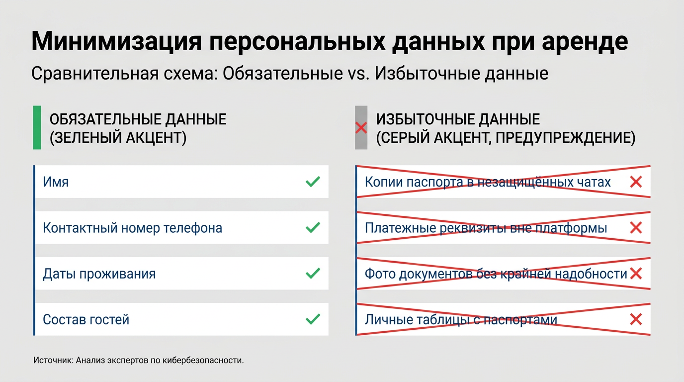 Персональные данные гостя и хозяина: что передавать и как хранить